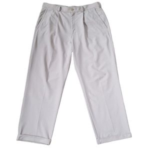 Nike Dri-Fit Men's Light Tan Pleated Cuffed Golf Pants Sz. 36‎